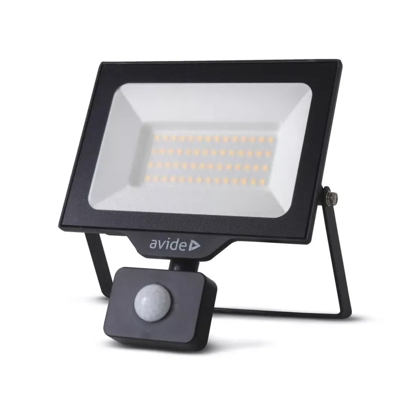 Avide ARFFLNW-20WQC-PIR mozgásérzékelős reflektor, 20W LED, 4000K, 2000 lm, IP44 Végkiárusítás