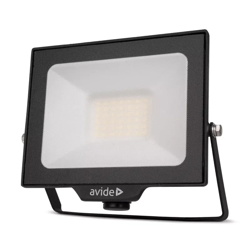 Avide ABLRFLNW-30WQC-OPIR LED reflektor, 30W, 4000K, 3000 lm, IP65 Népszerű