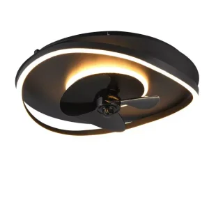 Végkiárusítás Trio SORTLAND R67393132 távirányítós ventilátoros lámpa, 1x30W LED, 2700K-6000K, 3500 lm