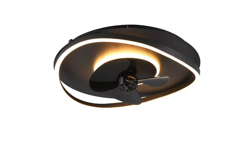 Végkiárusítás Trio SORTLAND R67393132 távirányítós ventilátoros lámpa, 1x30W LED, 2700K-6000K, 3500 lm
