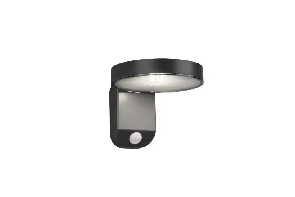 Trio POSADAS R22251142 napelemes, mozgásérzékelős kültéri falikar, 1x4,5W LED, 3000K, 290 lm, IP44 Kihagyhatatlan ajánlat