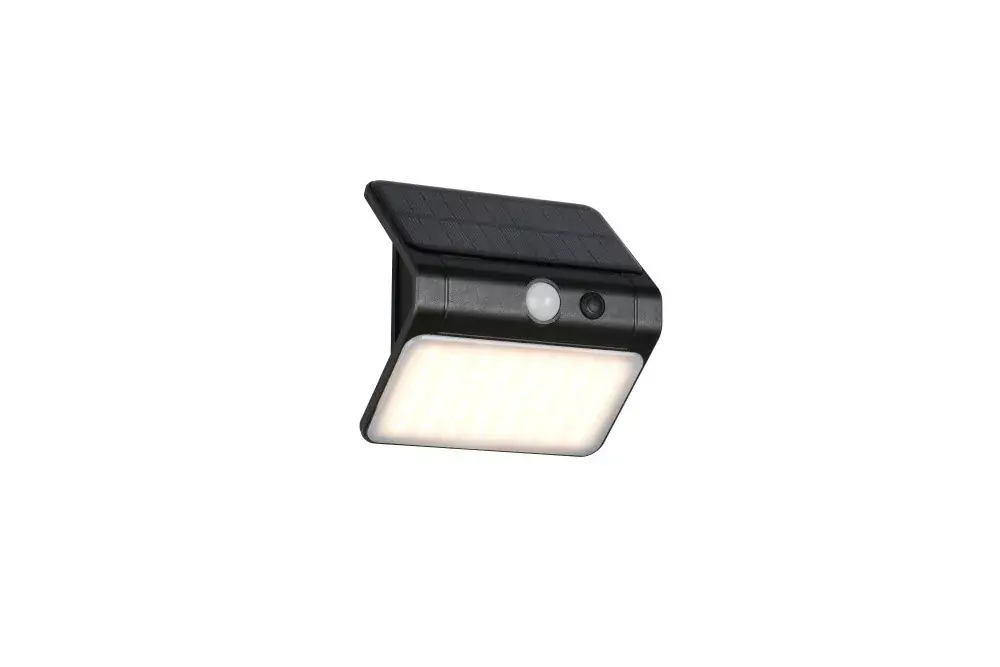 Újdonság Trio OLINDA R23156102 napelemes kültéri falilámpa, 1x3W LED, 4000K, 250 lm, IP44