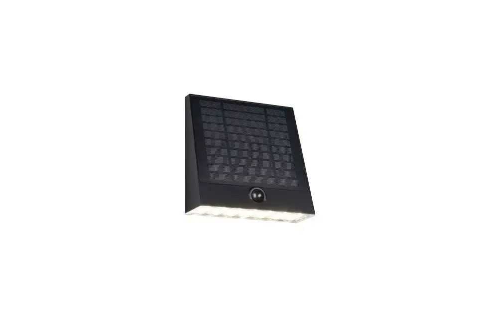 Prémium Trio ALVORADA R23326102 napelemes kültéri falilámpa, 1x6W LED, 4000K, 600 lm, IP44