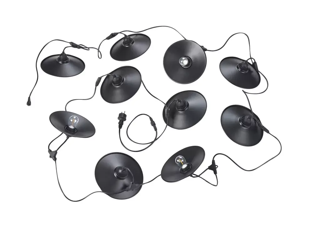 Trio CHAIN R74771932 kültéri dekorációs lámpa, 10x1W E27, 3000K, 80 lm, IP44 Expressz kézbesítés