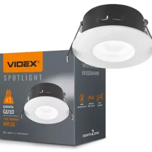 Legjobb ár Videx Vízálló kerek fehér spot keret GU10-es foglalattal IP54-es védettséggel