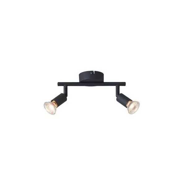 Akciós ár EUROLAMP ARTE ILLUMINA VORRAS SPOT MOVABLE Fém Fekete 2XGU10 220X80X125mm