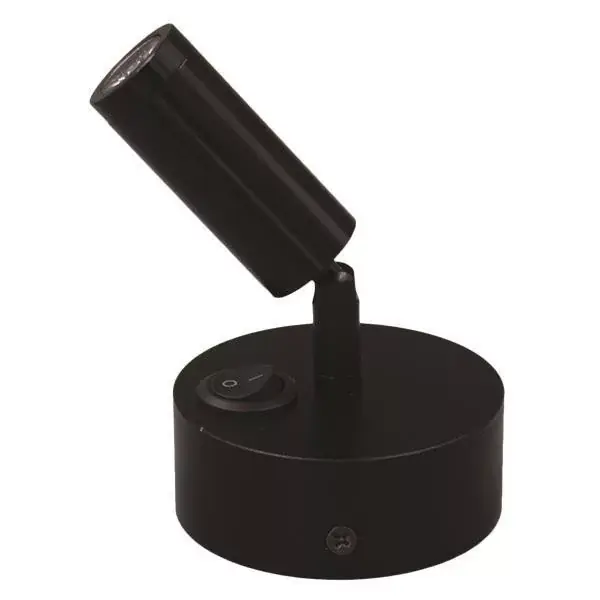 Végkiárusítás EUROLAMP ARTE ILLUMINA ARISTON 1 SPOT SURFACE MOVEABLE ARISTON 1 3W LED 3000K Fekete PLUS