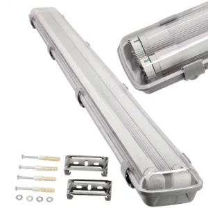 Biztonságos fizetés 200db-os Berge 120 cm-es armatúra 2x18 W-os víztiszta fedéllel natúr fehér LED fénycsövekkel csomag