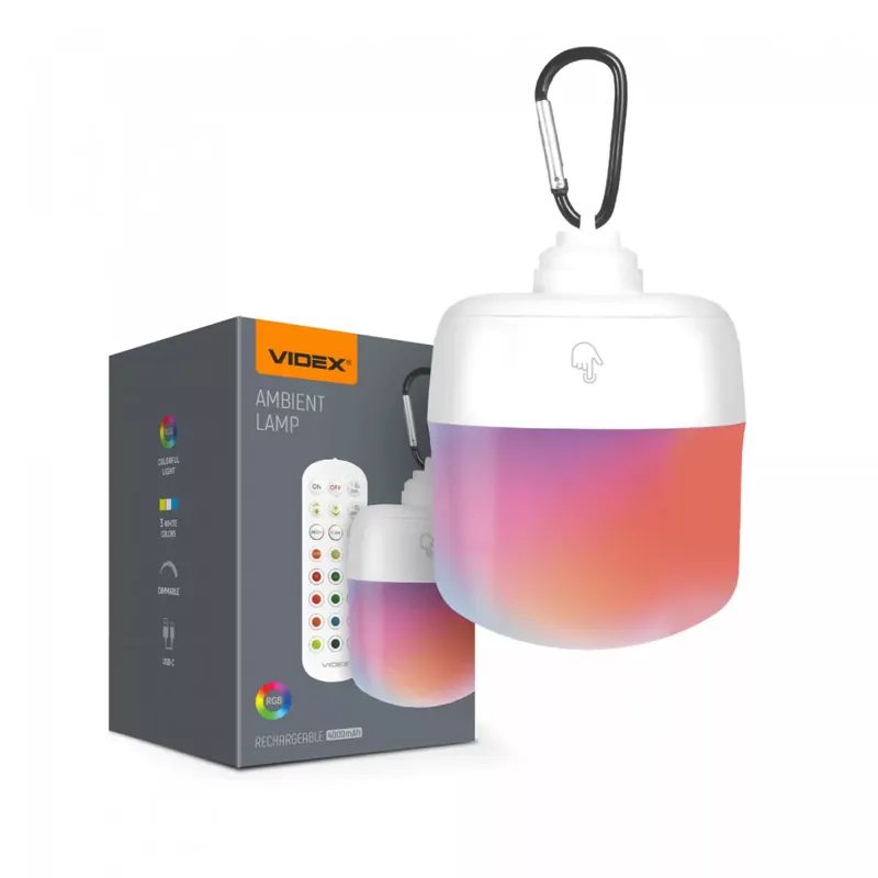 Bestseller VIDEX VL-NL103W-R ÚJRATÖLTHETŐ LED LÁMPA TÁVIRÁNYÍTÓVAL
