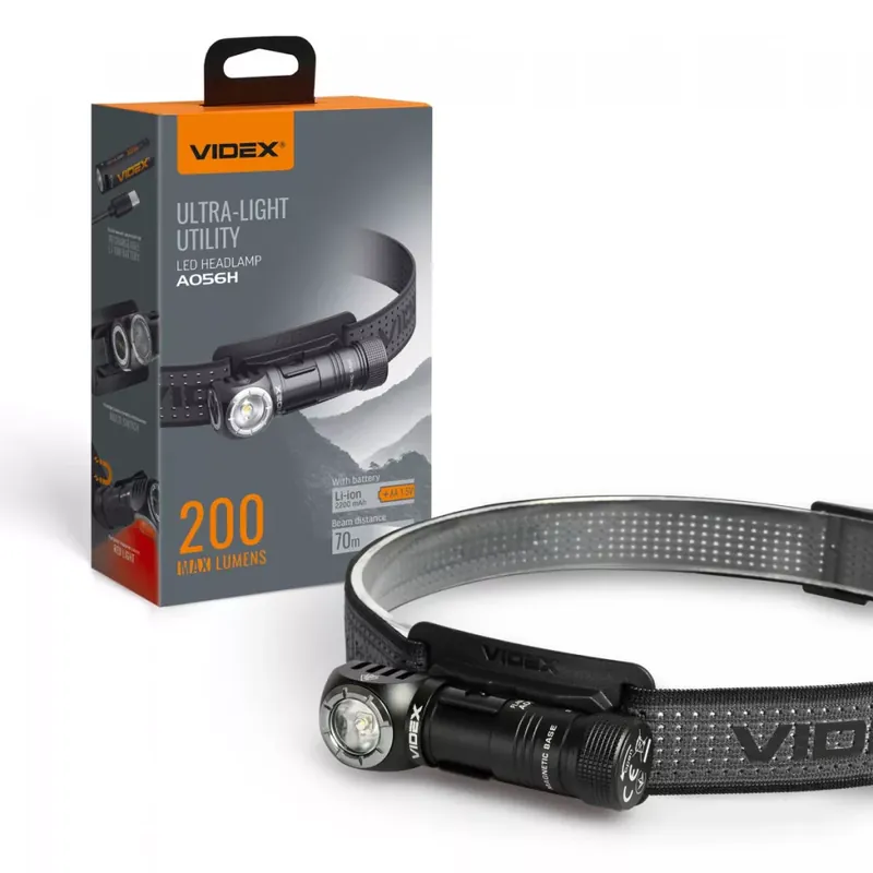 VIDEX VLF-A056H LED Fejlámpa 200Lm 5000K Exkluzív ajánlat