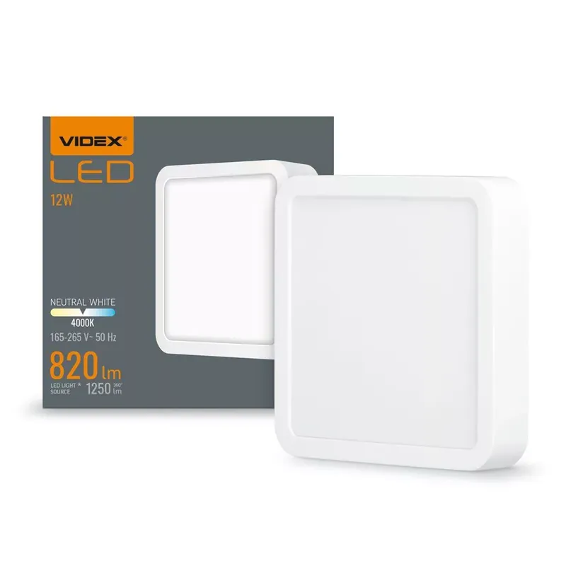 VIDEX-DOWNLIGHT-LED-DLSS-12W LED Felületre szerelhető Mennyezeti lámpa Legnépszerűbb