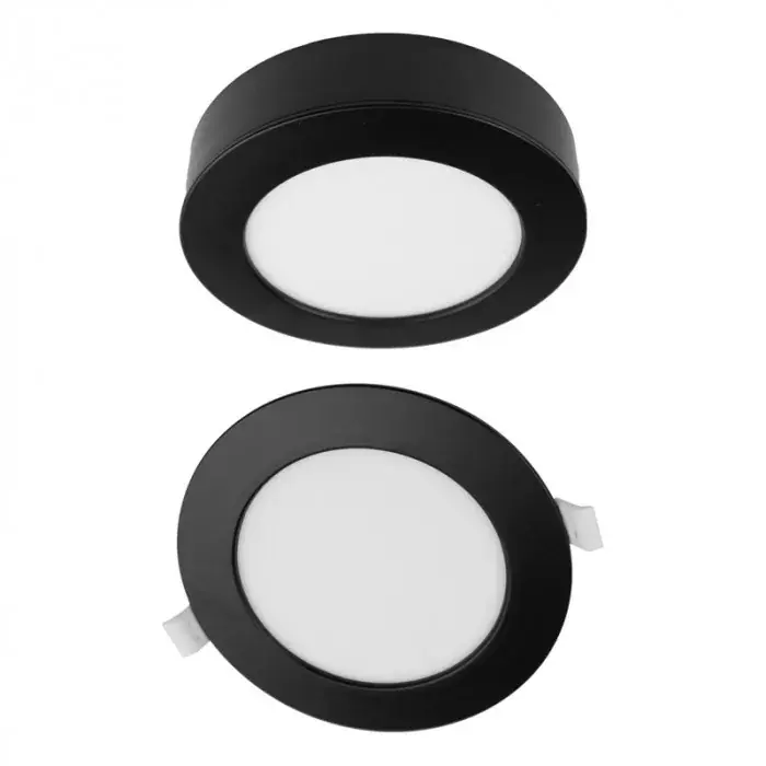 Exkluzív ajánlat Ecolight 18W-os, kerek alakú, CCT, fekete, süllyesztett és felületre szerelhető lámpa