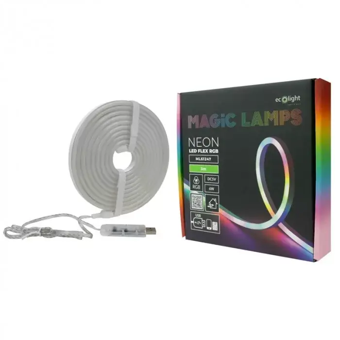 Neon RGB LED szalag DC5V USB /3m/ Kihagyhatatlan ajánlat