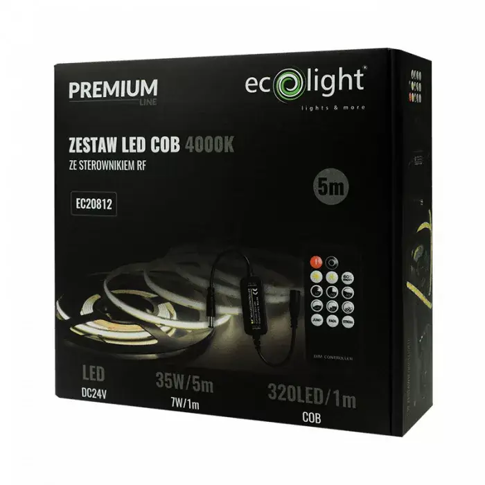 Alacsony ár LED COB szalag szett 320 24V IP20 4000K /5m/
