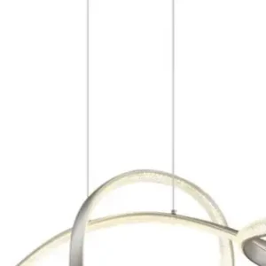 Globo Swirl nikkel LED függesztett lámpa (GLO-67341N) LED 1 izzós IP20 Azonnal elérhető
