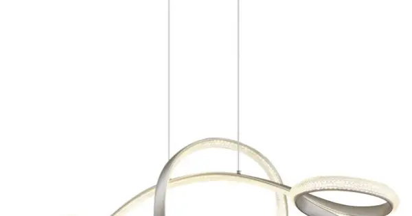Globo Swirl nikkel LED függesztett lámpa (GLO-67341N) LED 1 izzós IP20 Azonnal elérhető