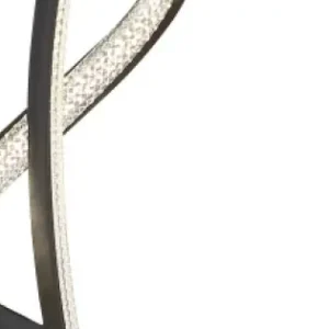Akció Globo Swirl fekete LED állólámpa (GLO-67341SS) LED 1 izzós IP20