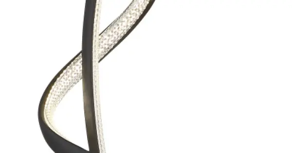 Akció Globo Swirl fekete LED állólámpa (GLO-67341SS) LED 1 izzós IP20