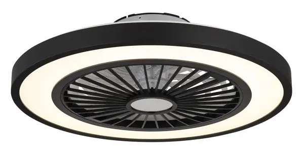 Globo Blizzak fekete-opál LED mennyezeti ventilátor (GLO-03653) LED 1 izzós IP20 Árengedmény