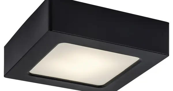 Rábalux Shaun 2 fekete LED beépíthető lámpa (RAB-71201) LED 1 izzós IP20 Akció