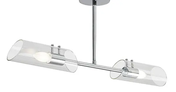 Azonnal elérhető Rábalux Teodoro króm fürdőszobai mennyezeti lámpa (RAB-75030) E14 2 izzós IP44