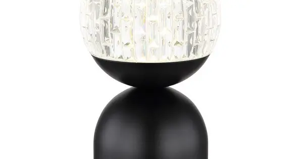 Globo Julsy fekete-átlátszó LED asztali lámpa (GLO-21007S) LED 1 izzós IP20 Prémium