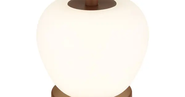 Globo Evalina barna-opál LED asztali lámpa (GLO-21011) LED 1 izzós IP20 Expressz kézbesítés
