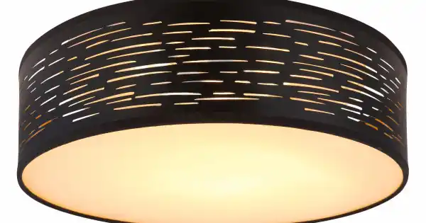 Népszerű Globo Tunno fekete LED mennyezeti lámpa (GLO-15342D1) LED 1 izzós IP20