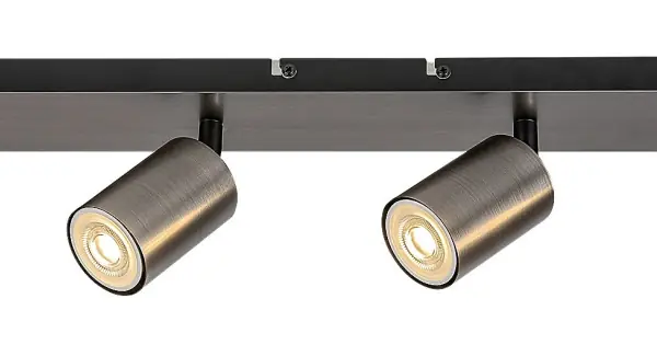 Outlet Rábalux Gerhard acélszürke mennyezeti spotlámpa (RAB-73074) GU10 4 izzós IP20