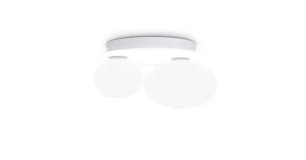 Kiárusítás Ideal Lux Ninfea fehér fali lámpa (IDE-327716) GX53 2 izzós IP20