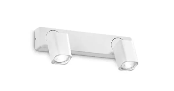 Ne maradj le Ideal Lux Rudy fehér falikar (IDE-294803) GU10 2 izzós IP20
