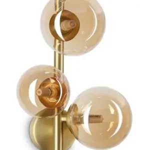 Ajánlat Ideal Lux Perlage sárgaréz-átlátszó fali lámpa (IDE-322742) G9 3 izzós IP20