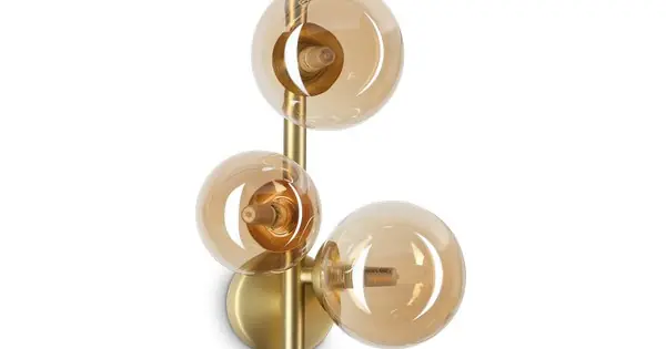 Ajánlat Ideal Lux Perlage sárgaréz-átlátszó fali lámpa (IDE-322742) G9 3 izzós IP20