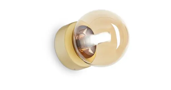 Szuper ajánlat Ideal Lux Perlage sárgaréz fali lámpa (IDE-317809) G9 1 izzós IP20