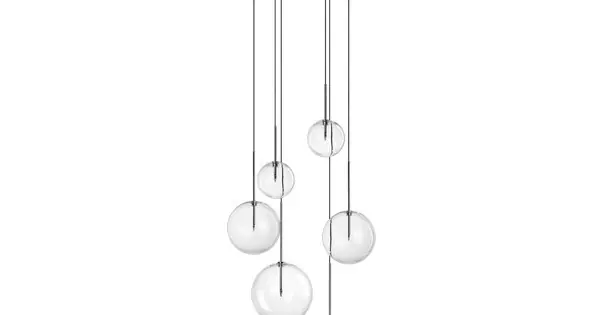 Ideal Lux Equinoxe króm-átlátszó csillár (IDE-317250) G4 6 izzós IP20 Ne maradj le
