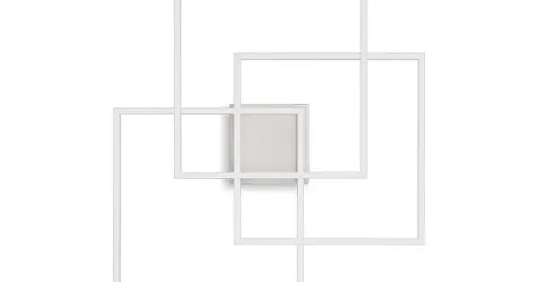 Ideal Lux Frame fehér LED mennyezeti/fali lámpa (IDE-341316) LED 1 izzós IP20 Biztonságos vásárlás