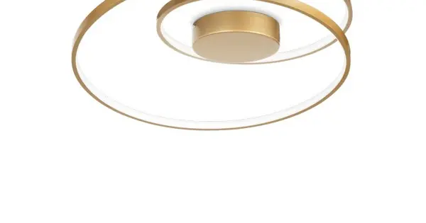 Ideal Lux Oz sárgaréz LED mennyezeti lámpa (IDE-342306) LED 1 izzós IP20 Szezonális akció