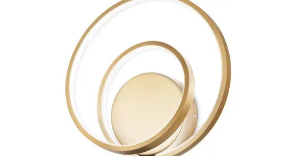 Akció Ideal Lux Oz sárgaréz LED fali lámpa (IDE-342245) LED 1 izzós IP20