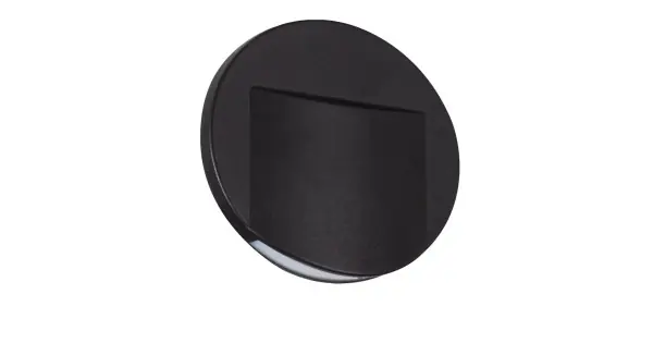Szezonális akció Kanlux Erinus O fekete LED lépcsővilágító lámpa (KAN-33335) LED 1 izzós IP20