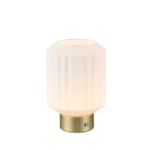 Trio Lord sárgaréz-fehér LED asztali lámpa (TRI-R57761101) LED 1 izzós IP20 Árcsökkenés