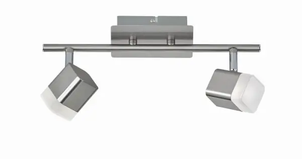 Biztonságos vásárlás Trio Roubaix matt-nikkel LED mennyezeti spotlámpa (TRI-R82152107) LED 2 izzós IP20