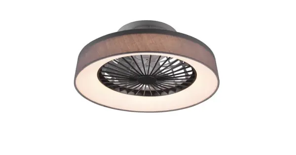 Outlet Trio Farsund szürke LED mennyezeti ventilátoros lámpa (TRI-R62662111) LED 1 izzós IP20