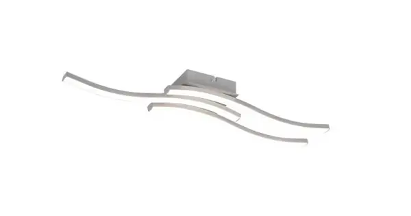 Trio Route matt nikkel LED mennyezeti lámpa (TRI-R62473407) LED 3 izzós IP20 Legnépszerűbb