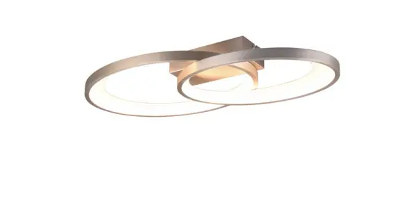 Trio Malaga matt nikkel LED mennyezeti lámpa (TRI-R64482107) LED 1 izzós IP20 Vedd meg most