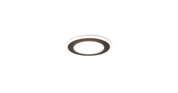 Trio Aura fekete-fehér LED beépíthető lámpa (TRI-652310132) LED 1 izzós IP20 Biztonságos fizetés