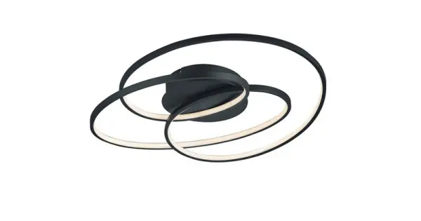 Trio Gale fekete-fehér LED mennyezeti lámpa (TRI-673916032) LED 1 izzós IP20 Szuper akció