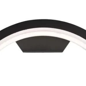 Vedd meg most Klausen Delta 3 fekete LED kültéri fali lámpa (KL121038) LED 1 izzós IP54