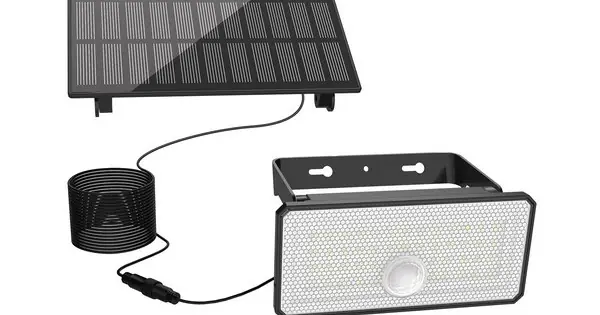 Szuper akció Klausen Sunwave 2 fekete LED kültéri napelemes fali lámpa (KL190006) LED 1 izzós IP44