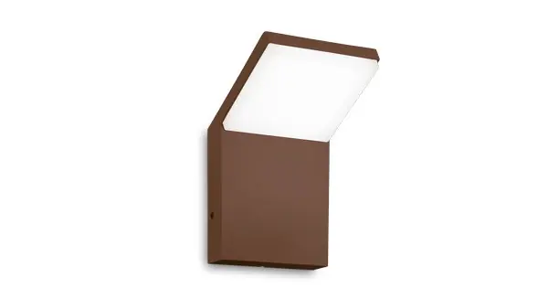 Ideal Lux Style barna-fehér LED kültéri fali lámpa (IDE-322704) LED 1 izzós IP54 Gyors kiszállítás