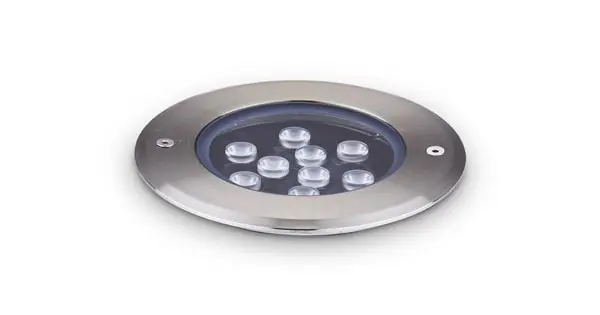 Biztonságos fizetés Ideal Lux Floor fekete-átlátszó falba/talajba építhető LED kültéri lámpa (IDE-255682) LED 1 izzós IP67